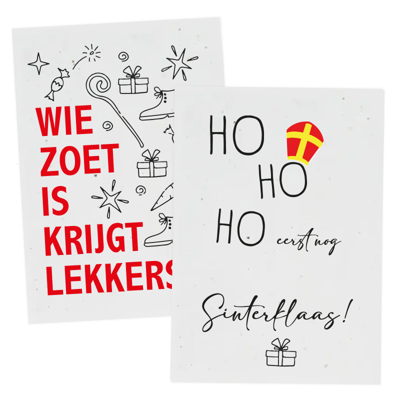 Groeipapier A6 Sinterklaas | 200 gr./m2