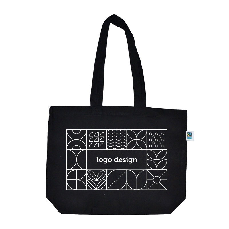 Shopper zwart XL | Fairtrade