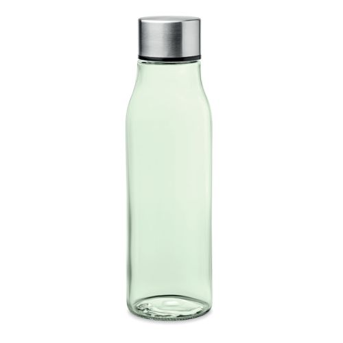 vriendelijke groet creatief zwart Glazen fles 500 ml | Eco relatiegeschenk - Greengiving.be